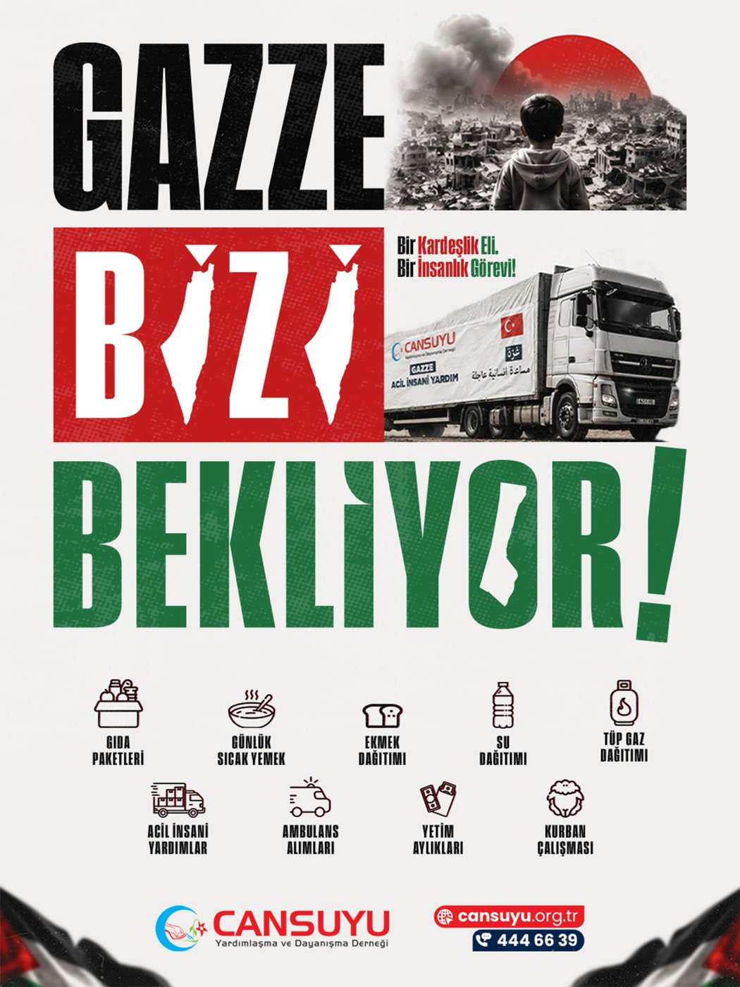 Gazze Bizi Bekliyor kampanya afişi
