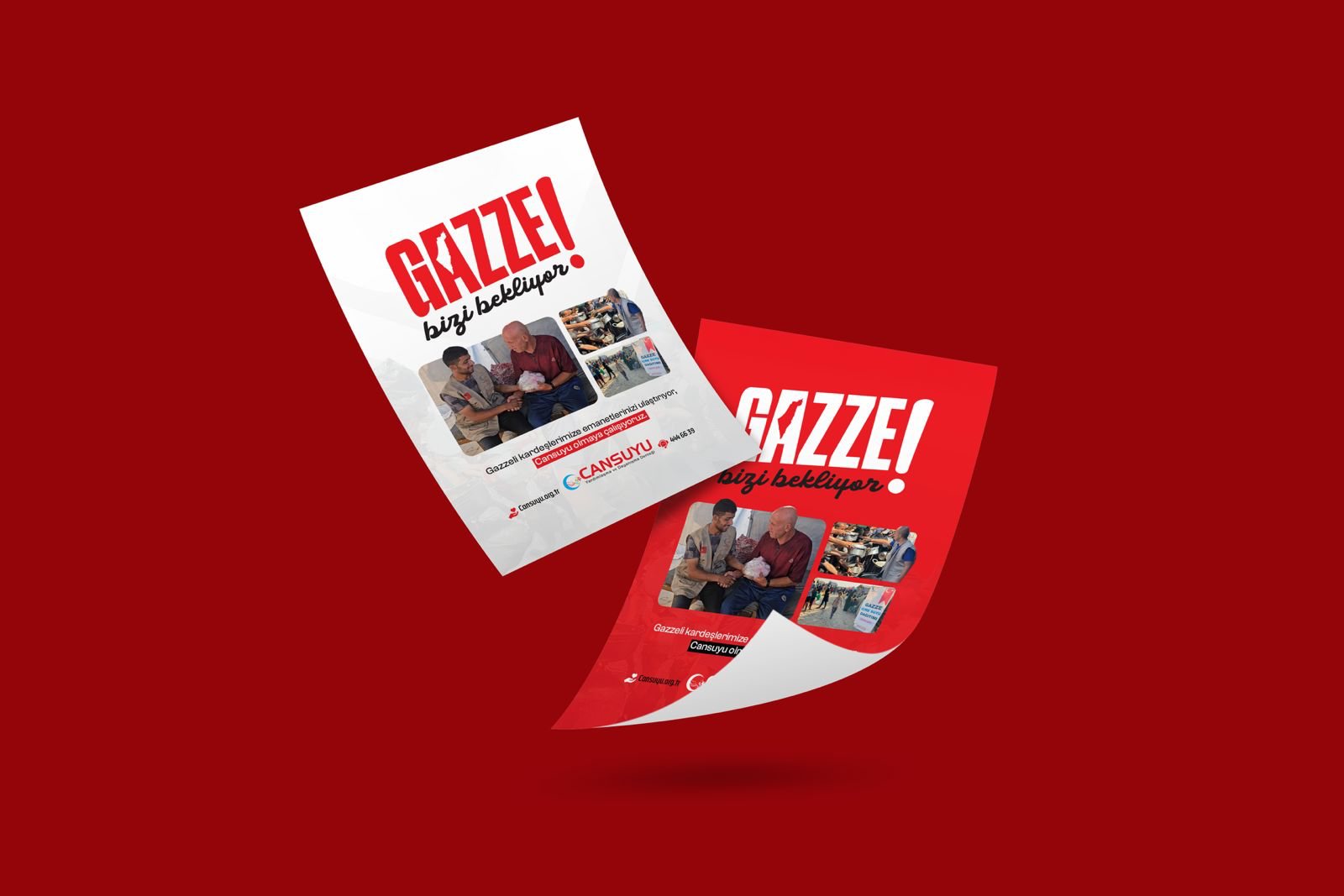 Gazze Bizi Bekliyor — Cansuyu · Kampanya afişi