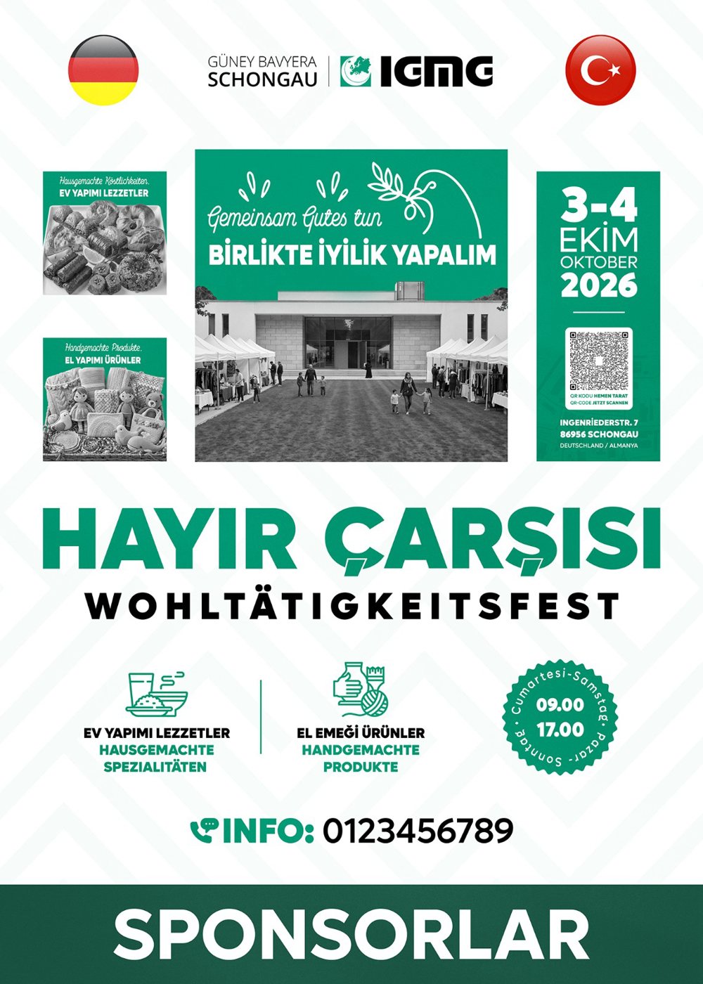 Hayır Çarşısı — IGMG Güney Bavyera Schongau · Etkinlik afişi